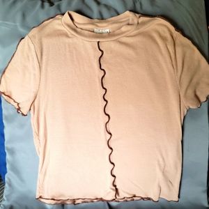 Juniors top with piping